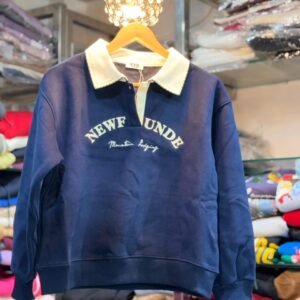 🤍 Korean Collared Sweatshirt – Inside Fleece