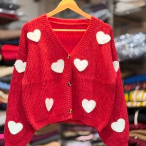Korean Cardigan With Heart β€οΈ